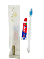 Premium Dental Kit with Anchor Toothpaste and Plastic Toothbrush in Pouch